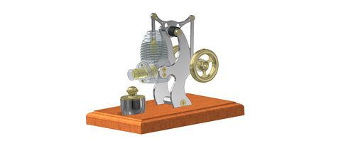 CAD-Konstruktion Stirlingmotor